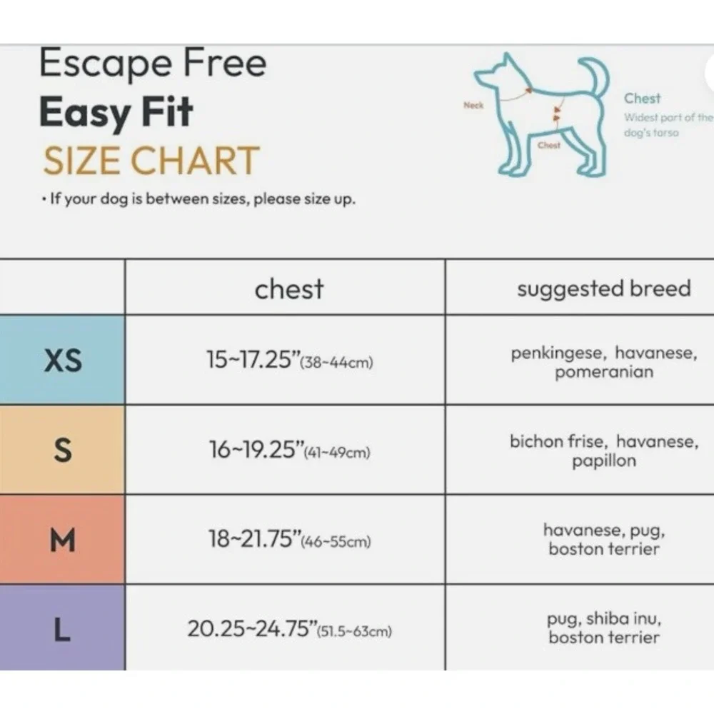 No-Pull Dog‎ Harness - Gooby Escape Free, Easy Fit Harness, Turquoise, Large USA